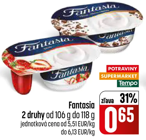 Fantasia jogurt 2 druhy