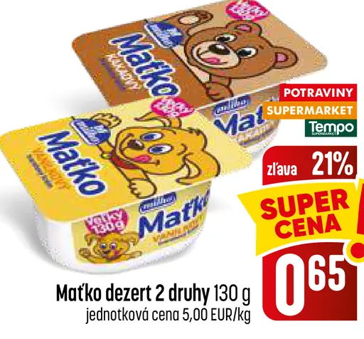 Nika Maťko dezert – 2 druhy
