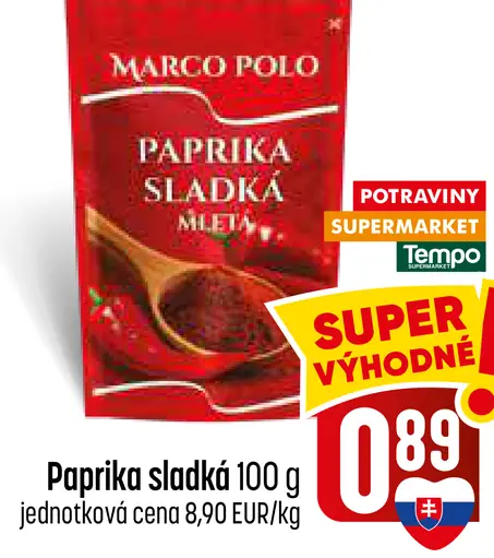Marco Polo korenie paprika sladká