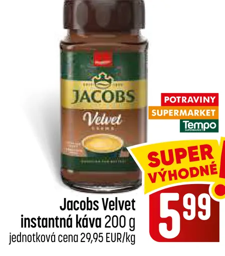 Jacobs Velvet instantná káva
