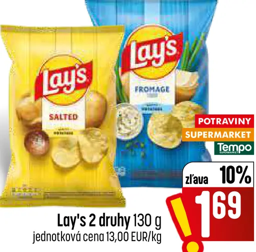 Lay's lupienky – solené, fromage
