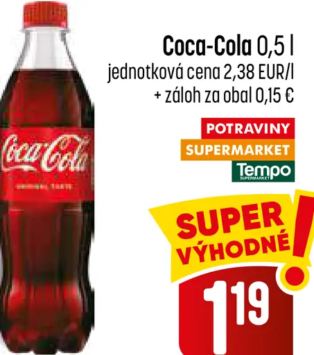 Coca-Cola kolový nápoj