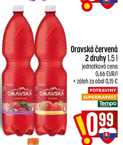 Oravská červená limonáda – 2 druhy
