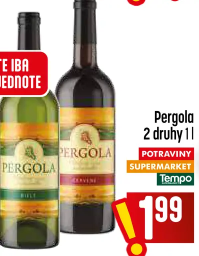 Pergola víno 2 druhy