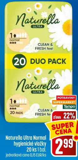 Naturella Ultra Normal hygienické vložky