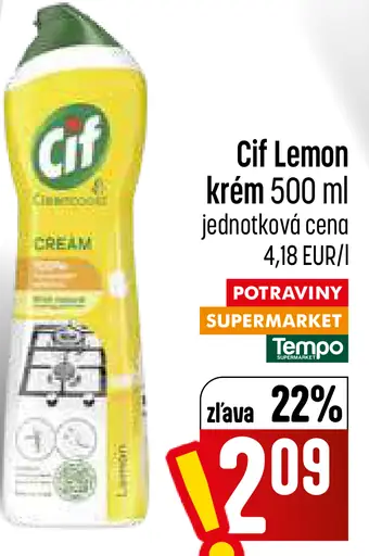 Cif Lemon krém čistiaci prostriedok