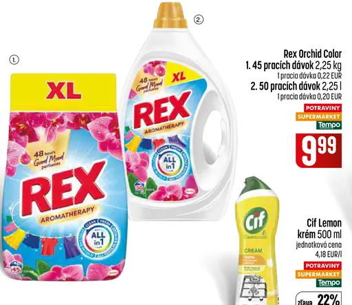 Rex Orchid Color prací prášok