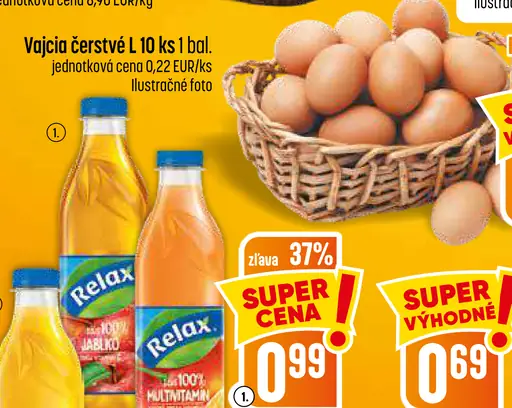 Relax 100% pomarančový džús