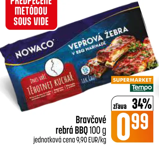 Nowaco bravčové rebrá BBQ