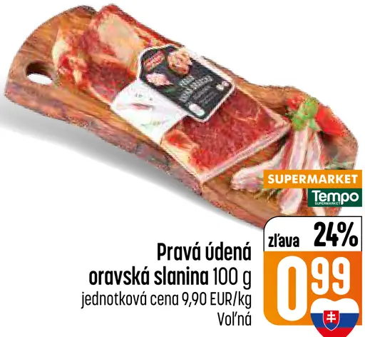 Pravá údená oravská slanina