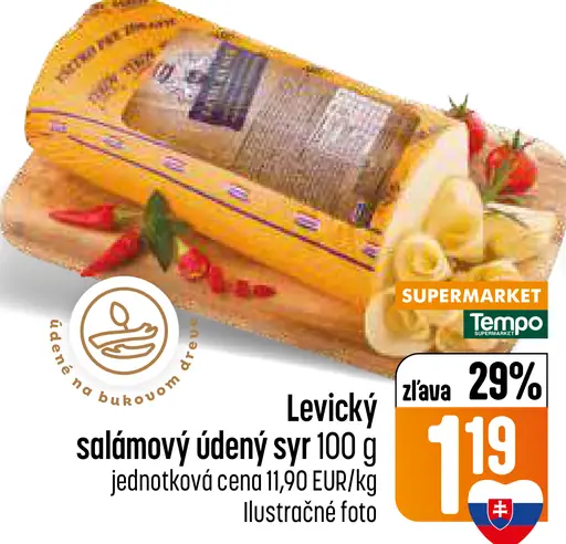 Levické salámový údený syr