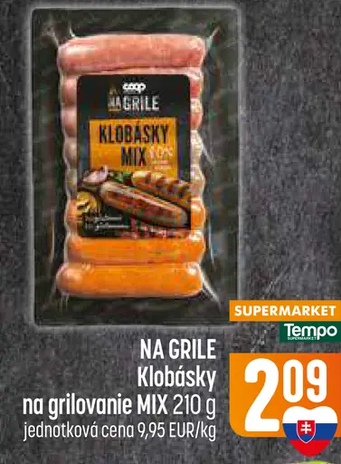 COOP Jednota Na grile klobásky na grilovanie MIX