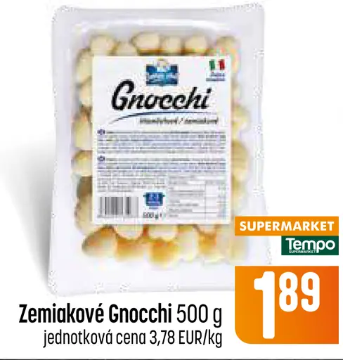 Chladený Zemiakové gnocchi