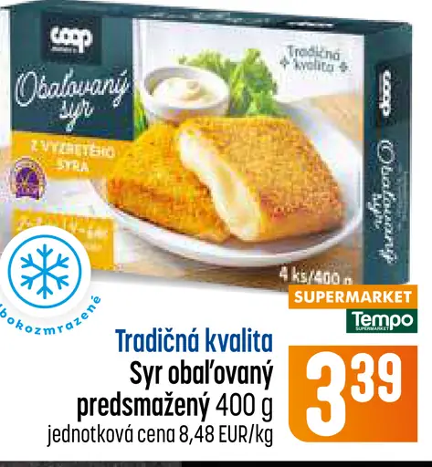 Syr obaľovaný predsmažený