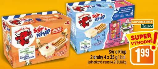 Mliečna krava Syr a Krúp – rôzne druhy