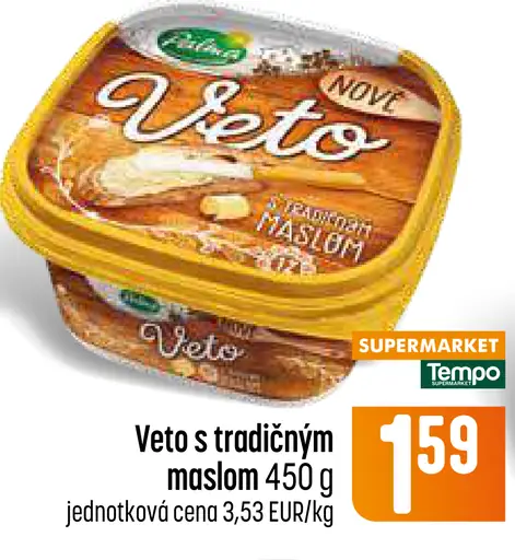 Veto s tradičným maslom