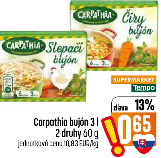 Carpathia bujón 3 druhy