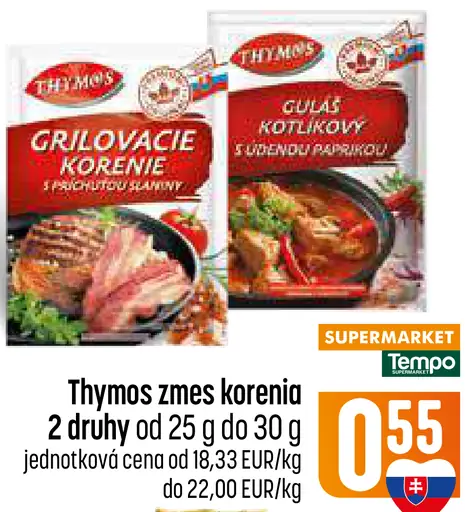 Thymos Grilovacie korenie s príchuťou slaniny