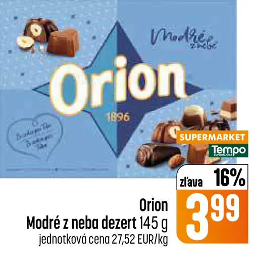 Orion Modré z neba dezert