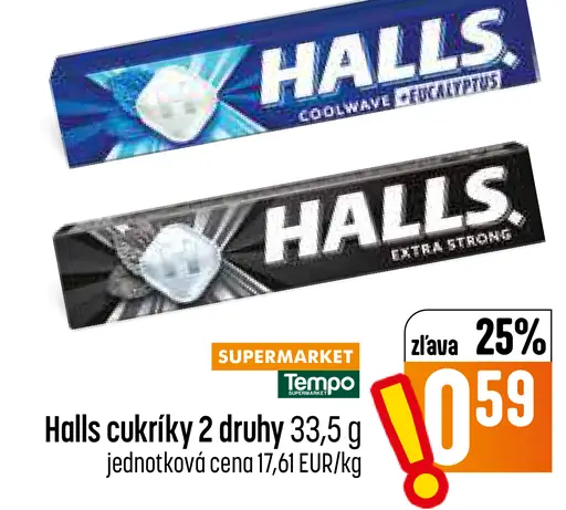 Halls Coolwave cukríky