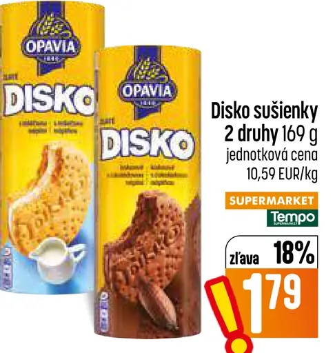 Opavia Disko sušienky – 2 druhy