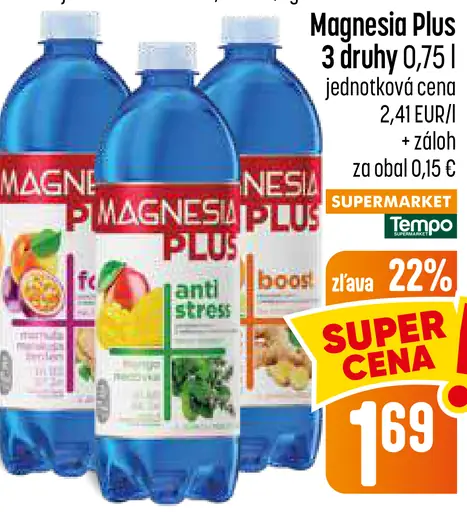 Magnesia Plus minerálna voda