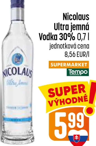 Nicolaus Ultra jemná vodka