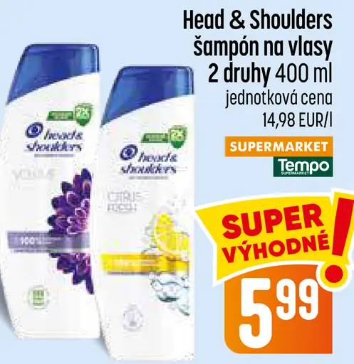 Head & Shoulders šampón na vlasy