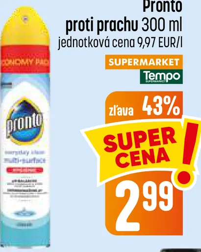 Pronto prostriedok proti prachu