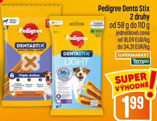 Pedigree Dentálne tyčinky pre psy
