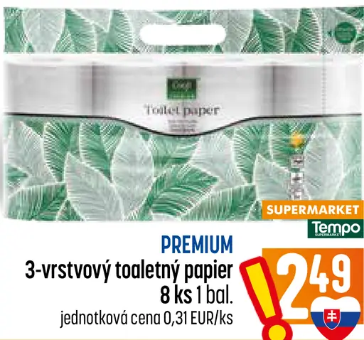 3-vrstvový toaletný papier
