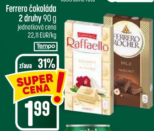 Ferrero čokoláda – Raffaello a Ferrero Rocher
