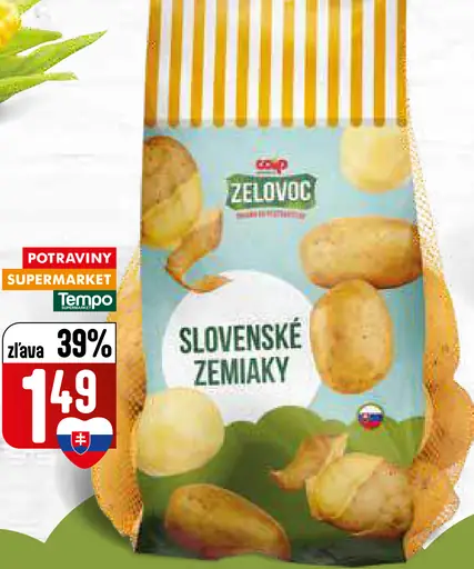 Zelovoc zemiaky žlté neskoré prané