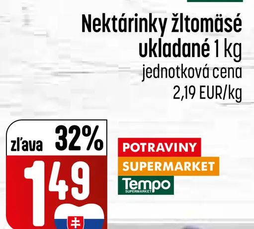 Nektárinky žltomäsité ukladané