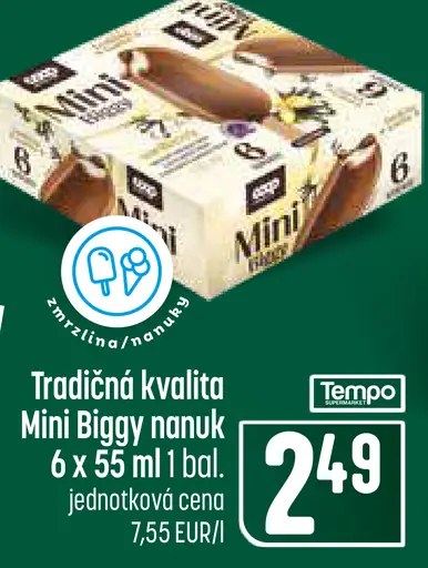 Tradičná kvalita Mini Biggy nanuk