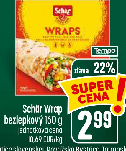 Schär wrap bezlepkový