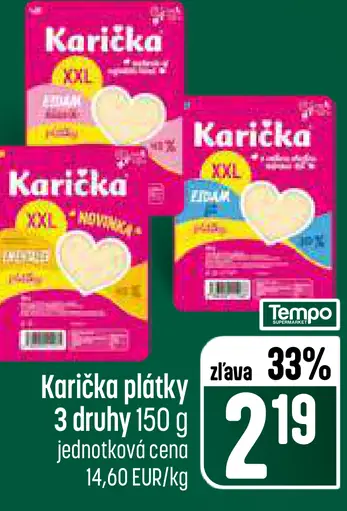 Karička plátky 3 druhy