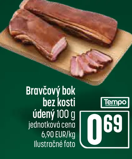 Bravčový bok bez kosti s kožou