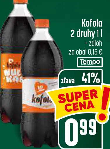 Kofola rôzne druhy