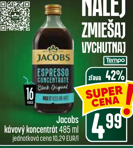 Jacobs Espresso Concentrate kávový koncentrát