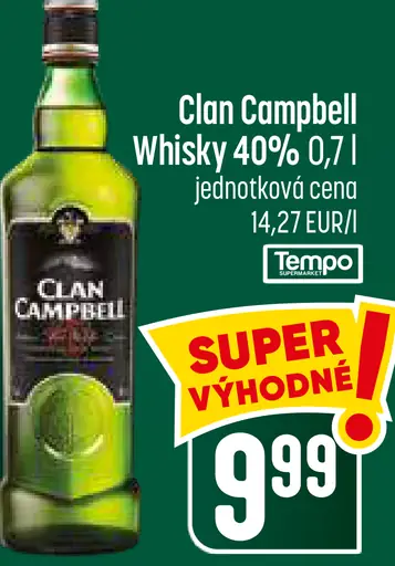 Clan Campbell Whiskey 40%