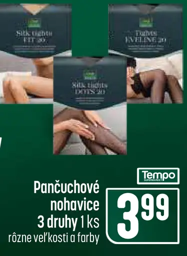 Pančuchové nohavice, rôzne veľkosti a farby