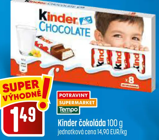 Kinder čokoláda