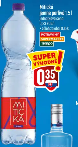 Mitická Prírodná minerálna voda perlivá
