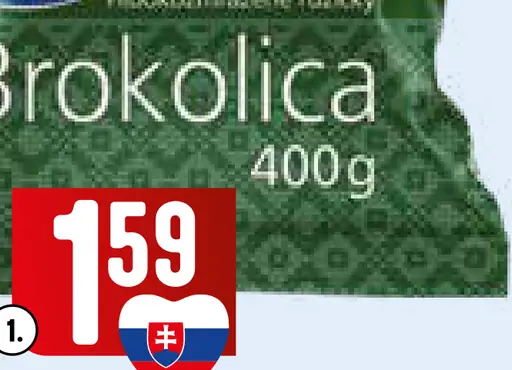 COOP Tradičná kvalita hlbokozmrazená brokolica