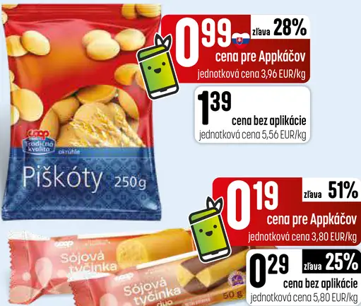 COOP Tradičná kvalita piškóty