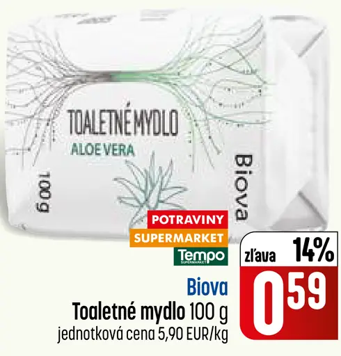 Mydlo toaletné Aloe Vera