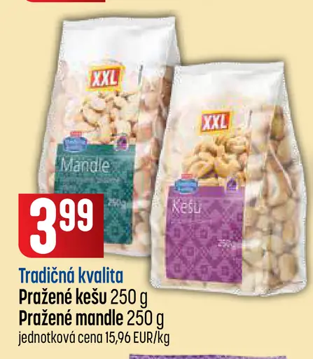 Pražené mandle
