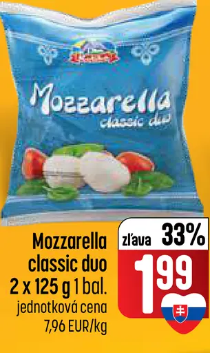 Mozzarella classic duo