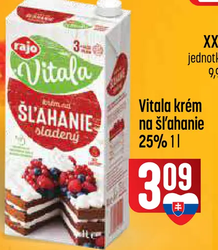 Vital krém na šľahanie 25%